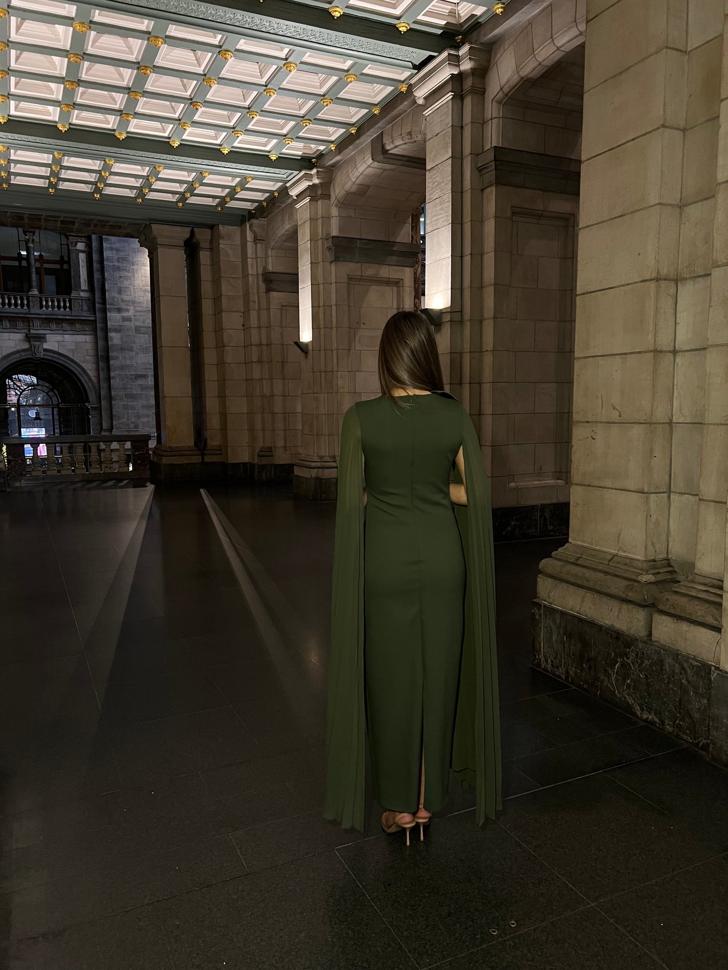 The Layal dress green