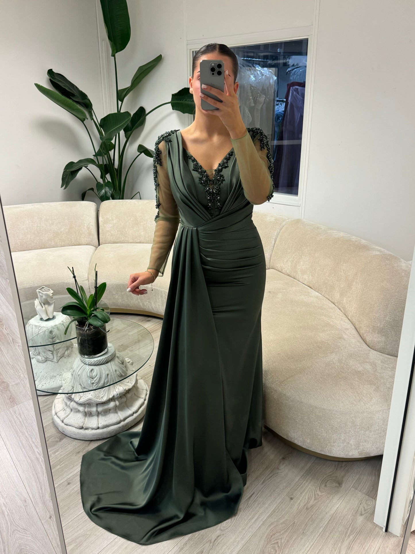 The Asude dress khaki