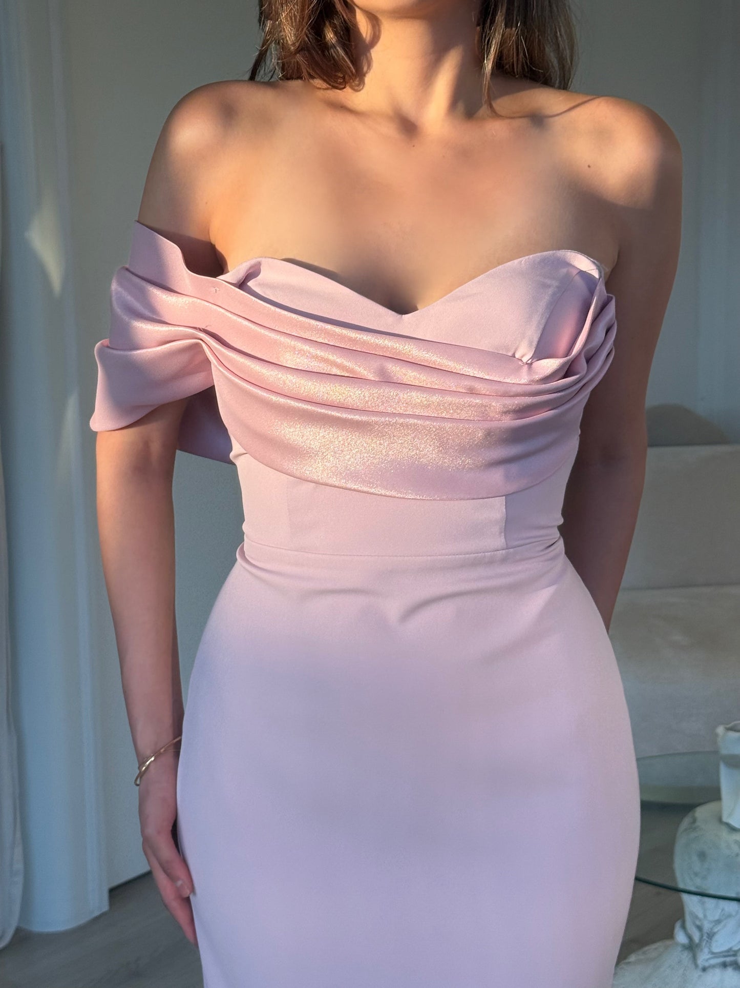 The Melodie dress soft pink