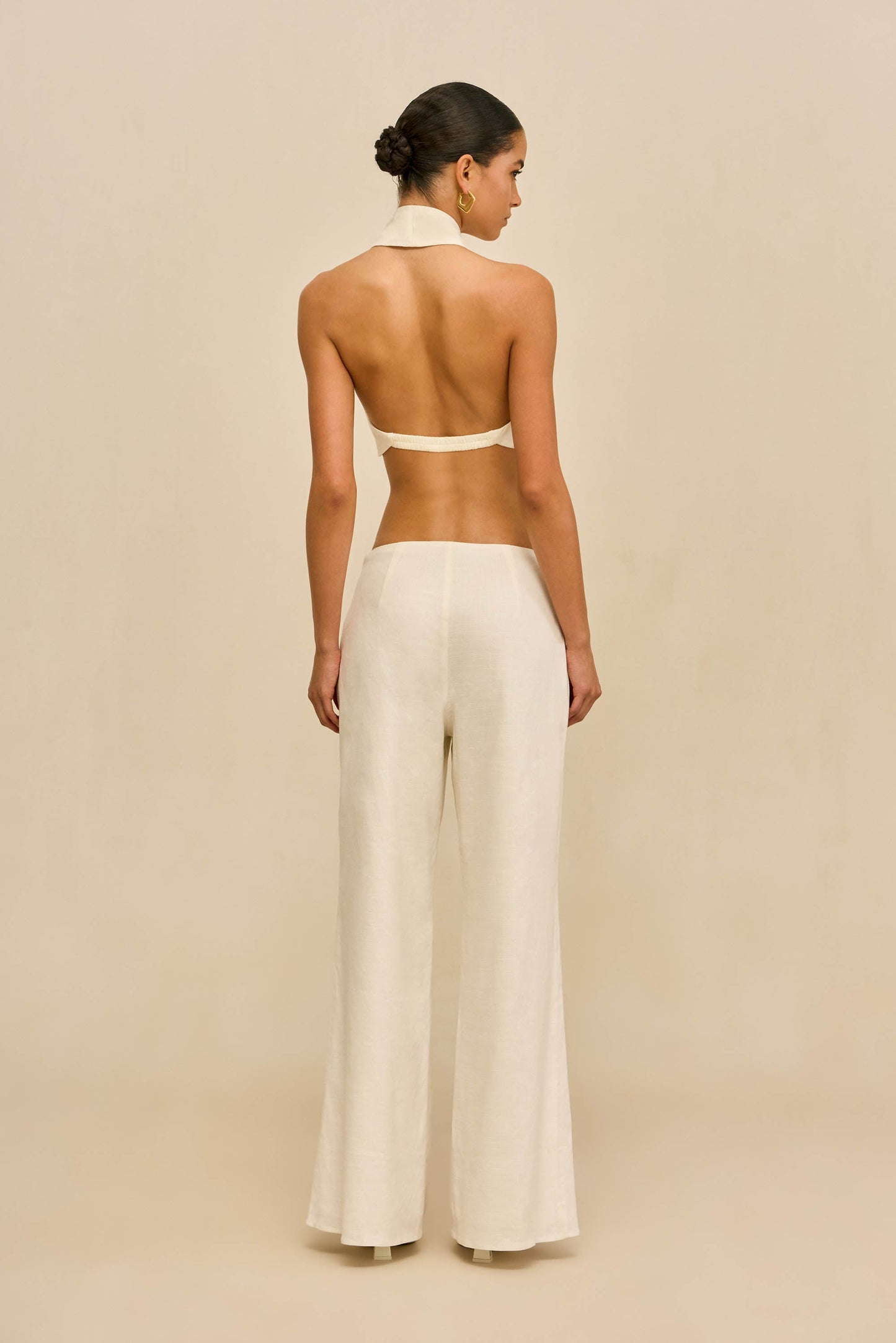 DIEM TOP - OFF WHITE LINEN