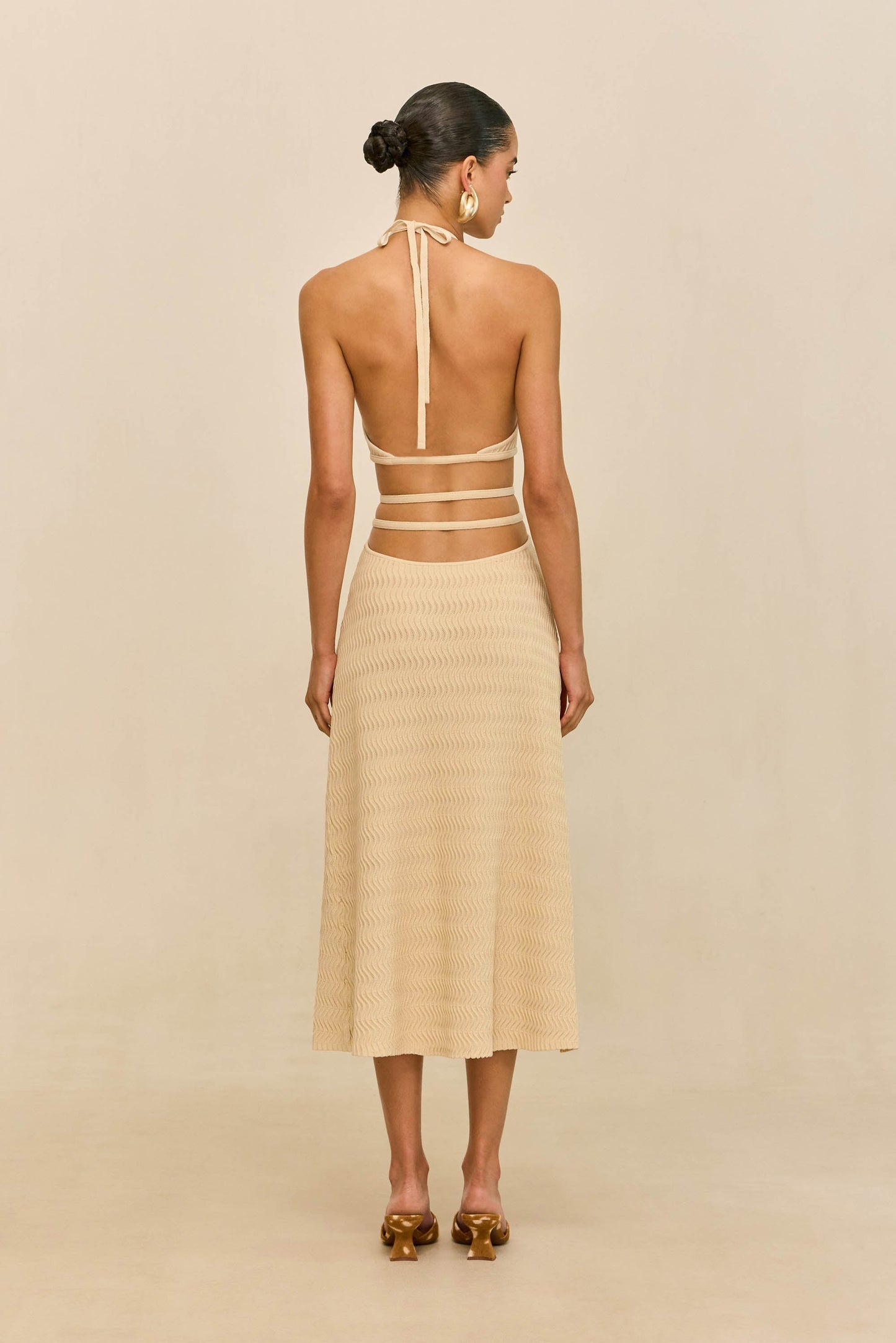 EVALEIGH KNIT DRESS - BEACH