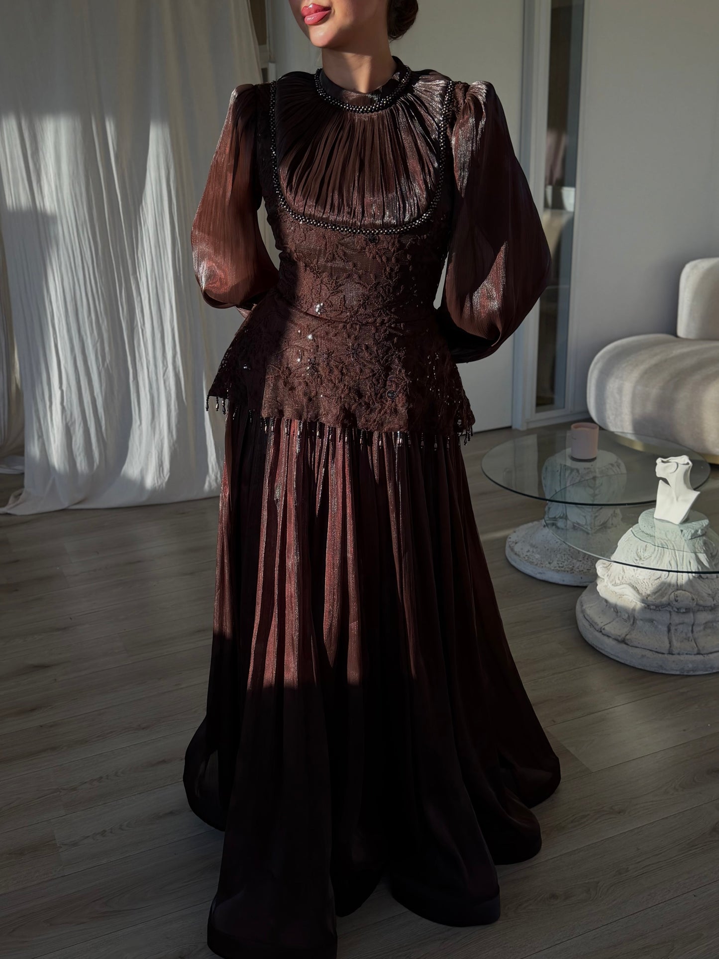 The Diora dress brown