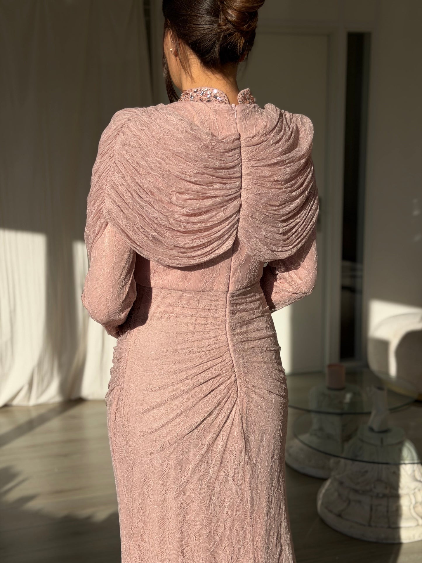 The Nuray dress soft pink