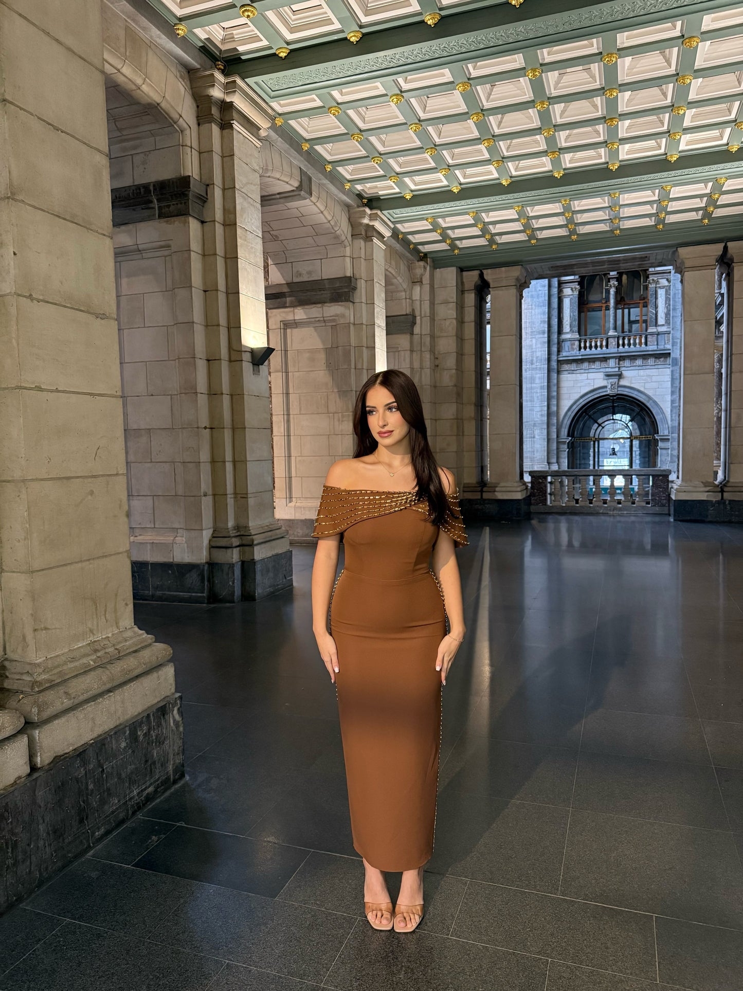 The Liva dress brown