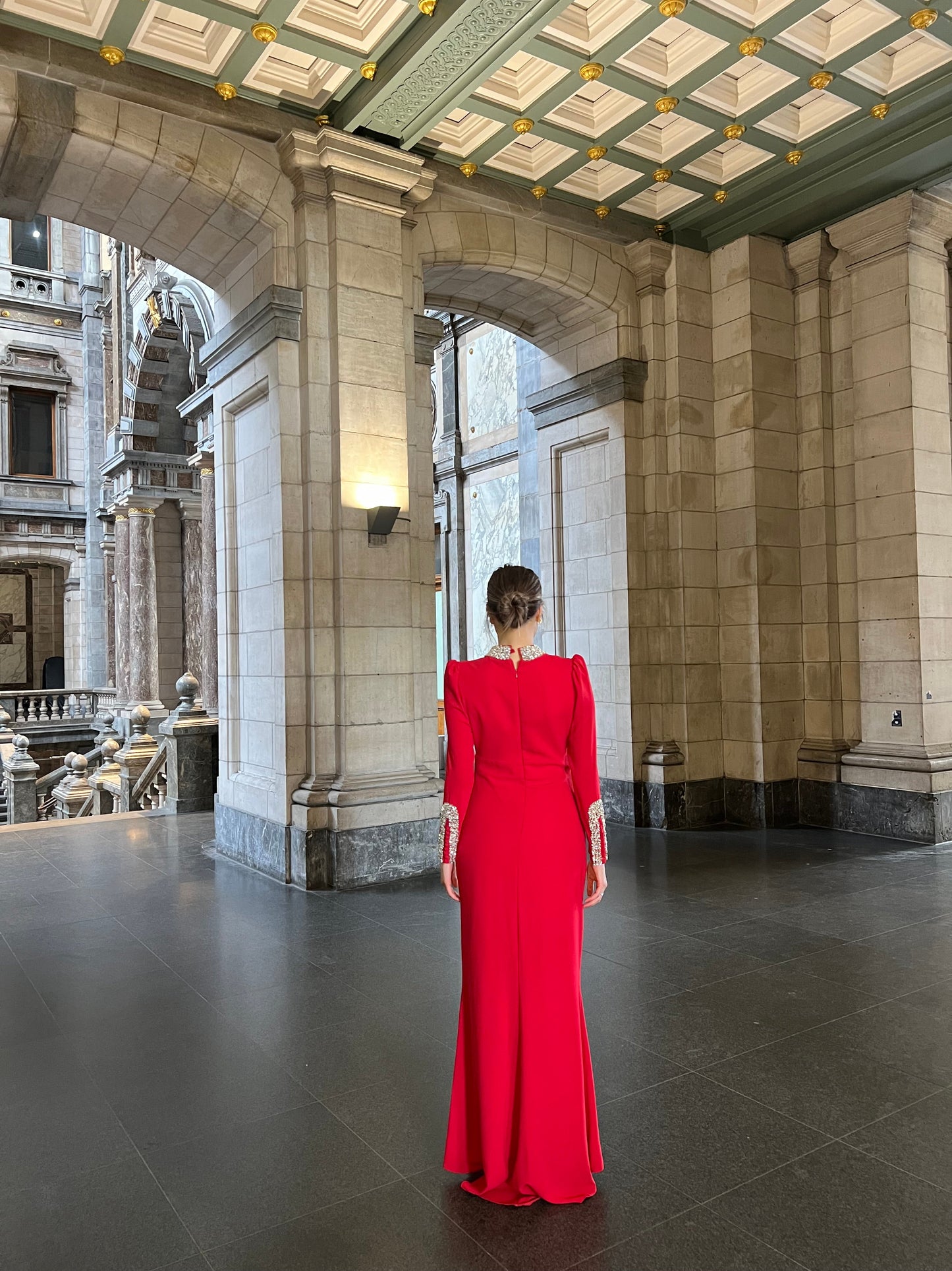 The Azura dress red