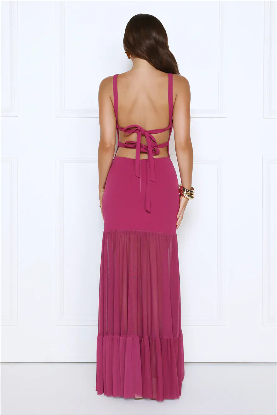 Bloomed With Love Maxi Dress Plum