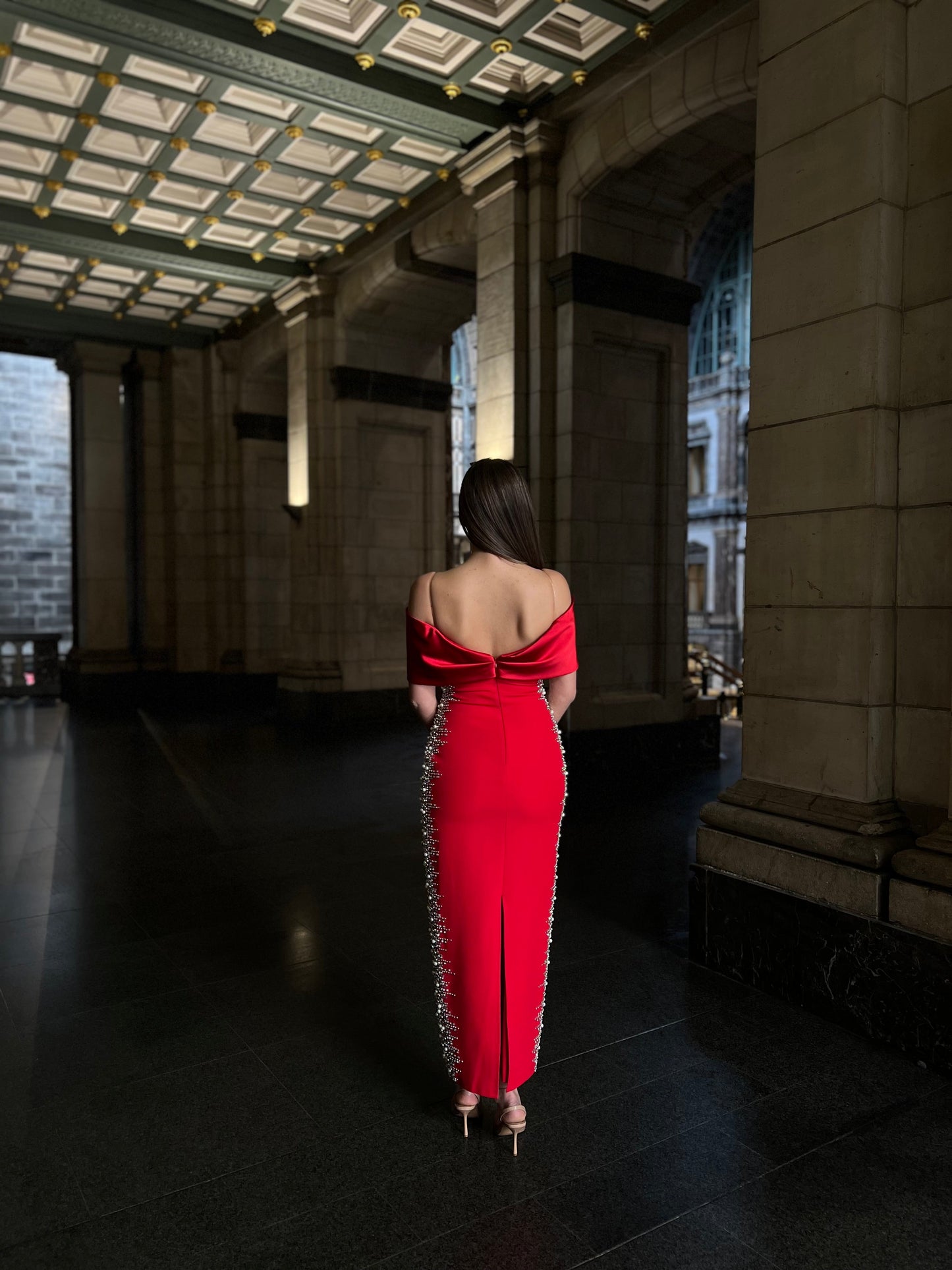 The Meral dress red