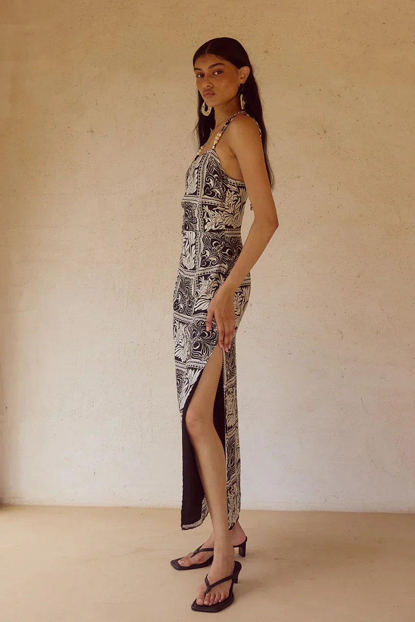 CHANTELLE MIDI DRESS - HAVANNA BLACK