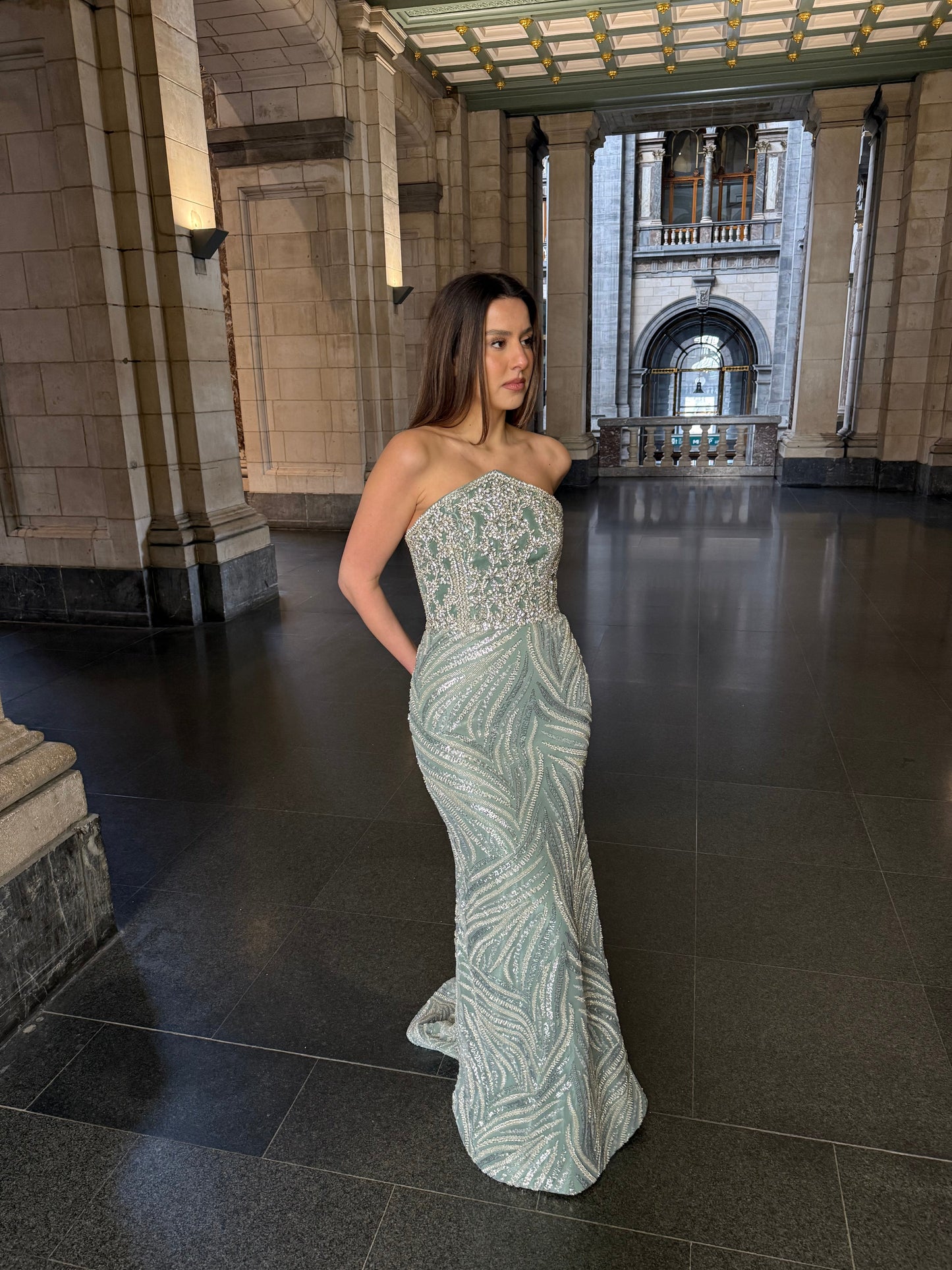 The Arelle dress mint
