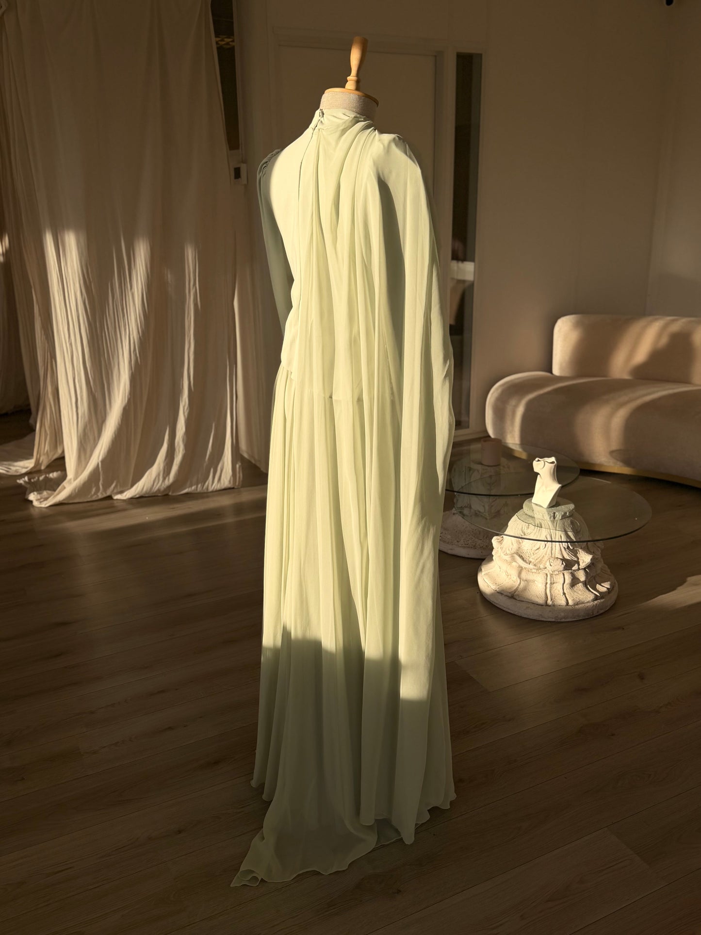 The Camellia dress mint