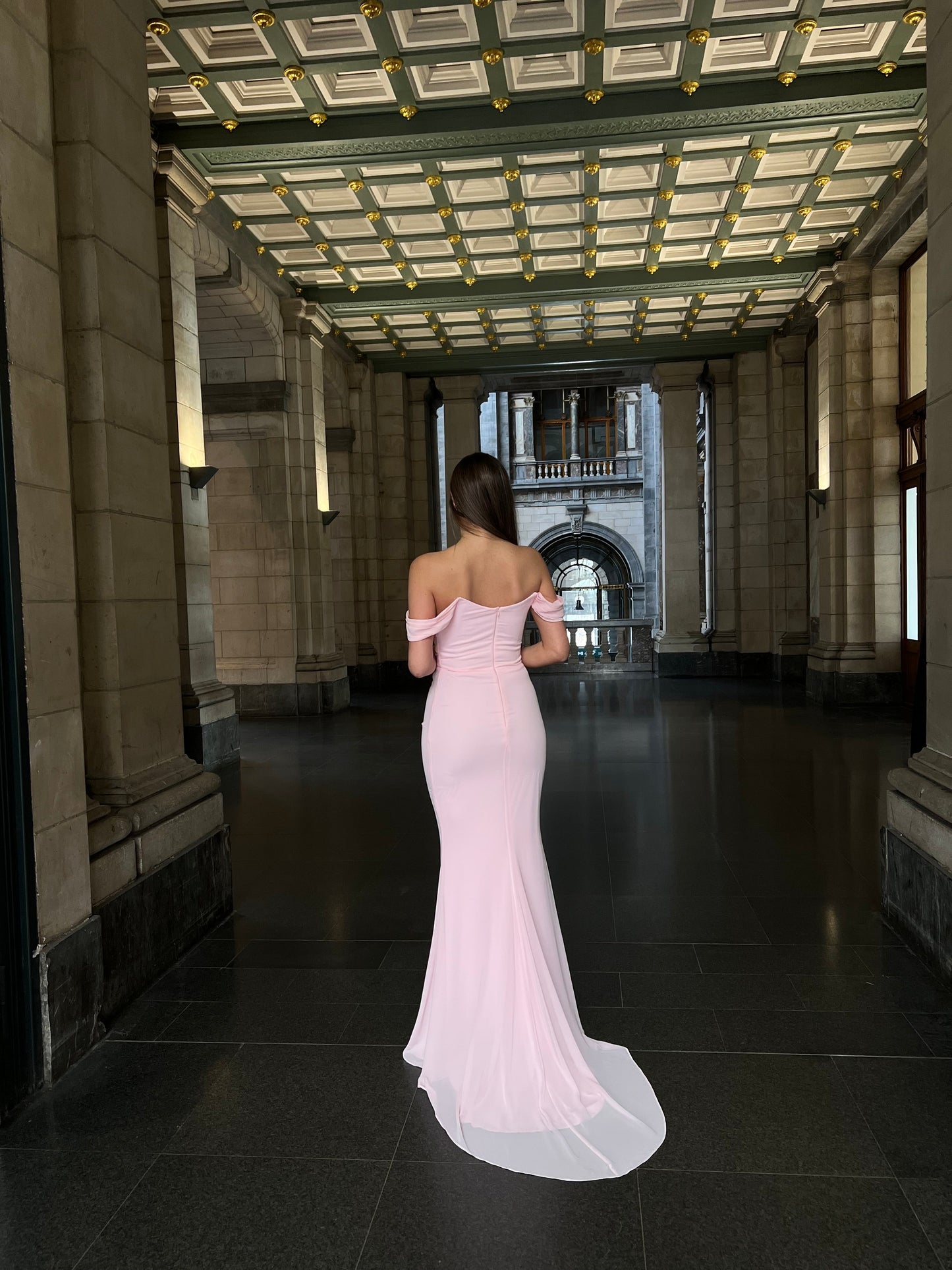 The Meyra dress soft pink