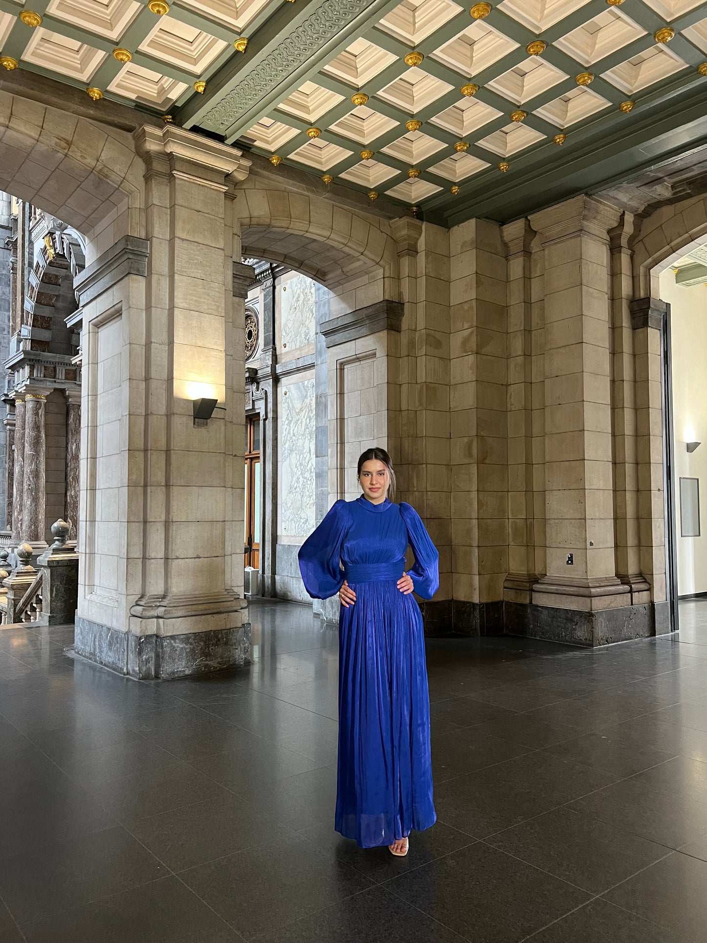The Aylena dress blue