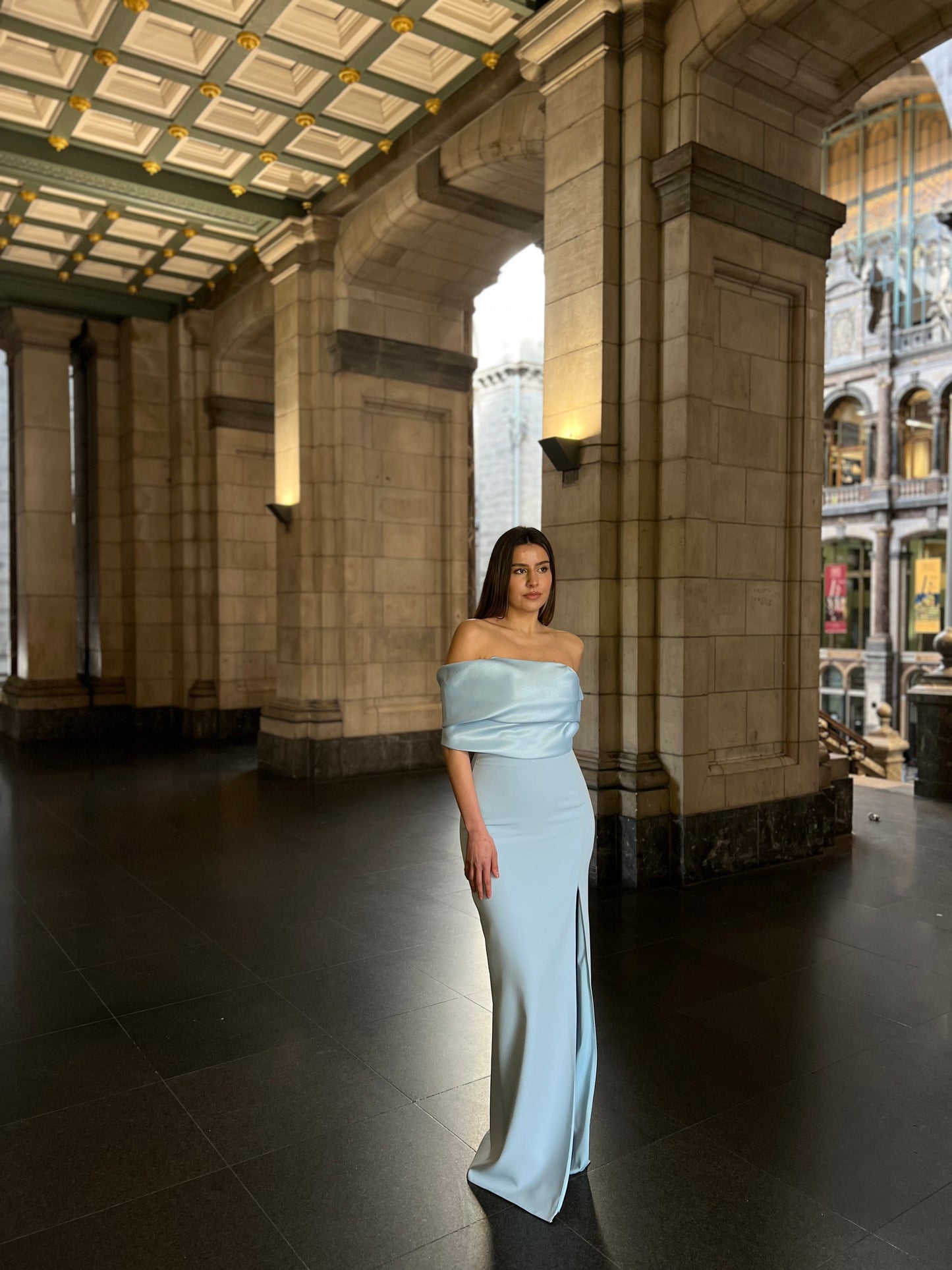 The Dilara dress baby blue