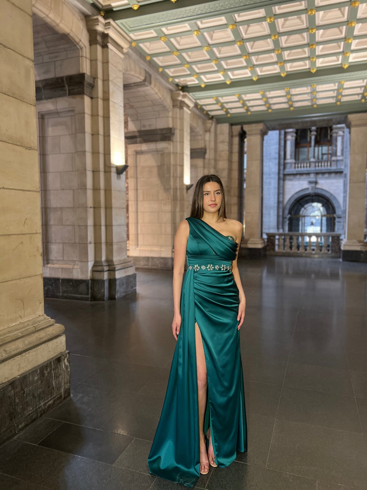 The Stella dress green