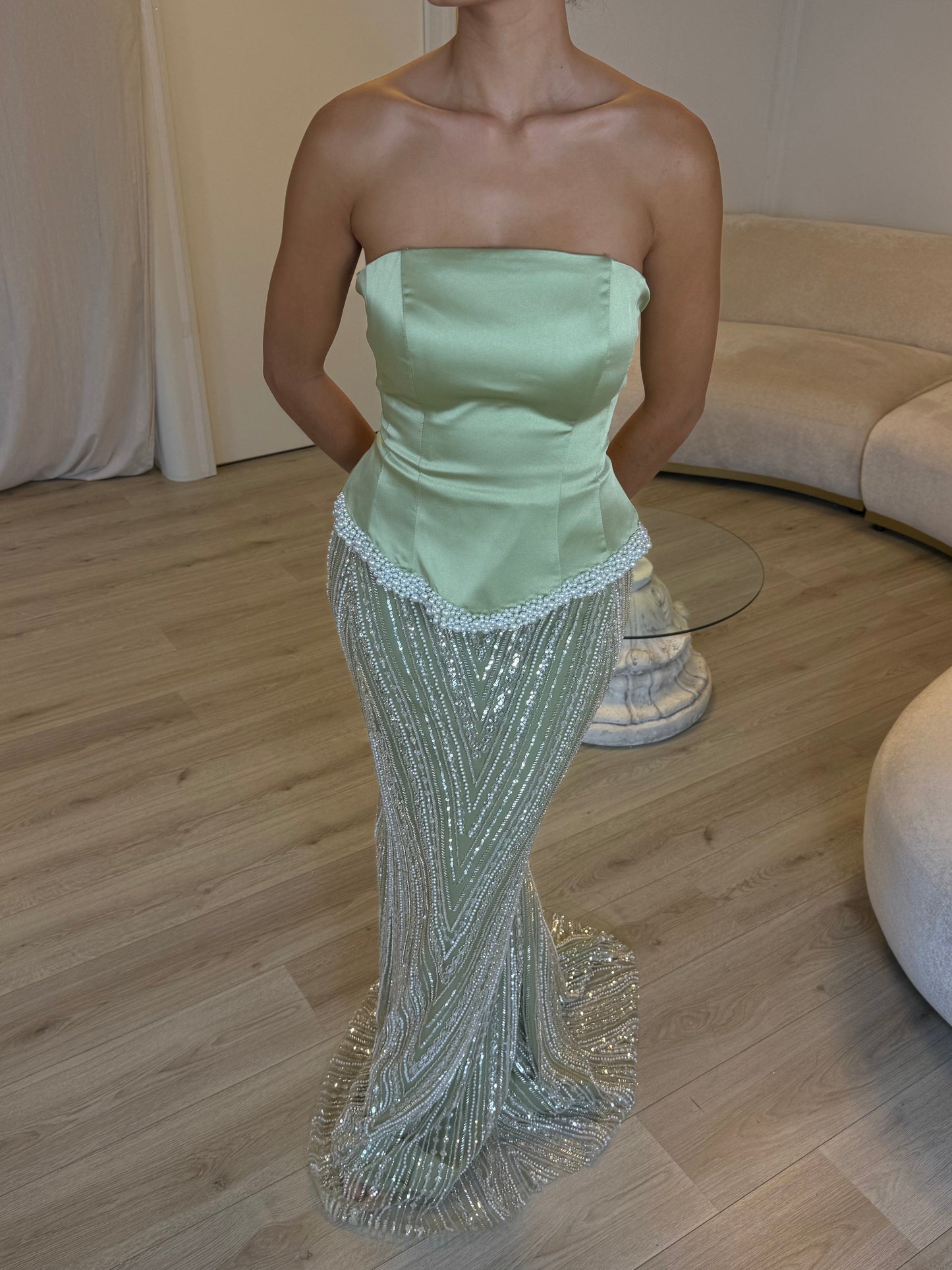 The Adene dress green