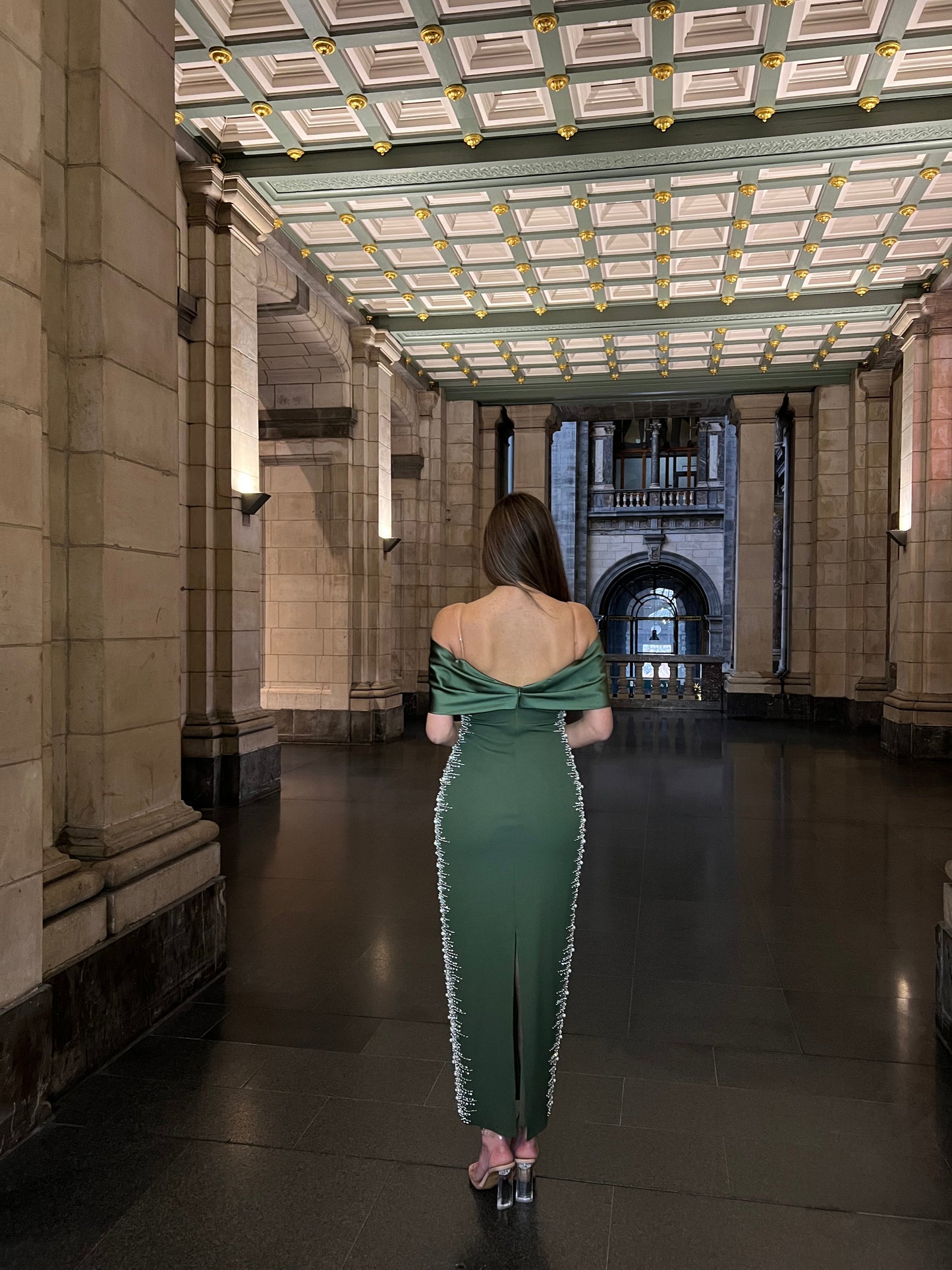 The Meral dress khaki