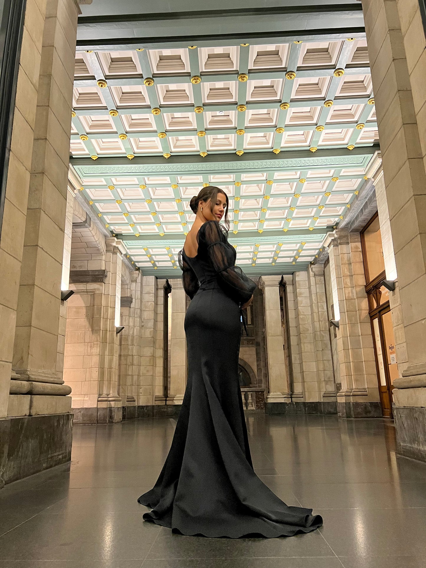 The Dafina dress black