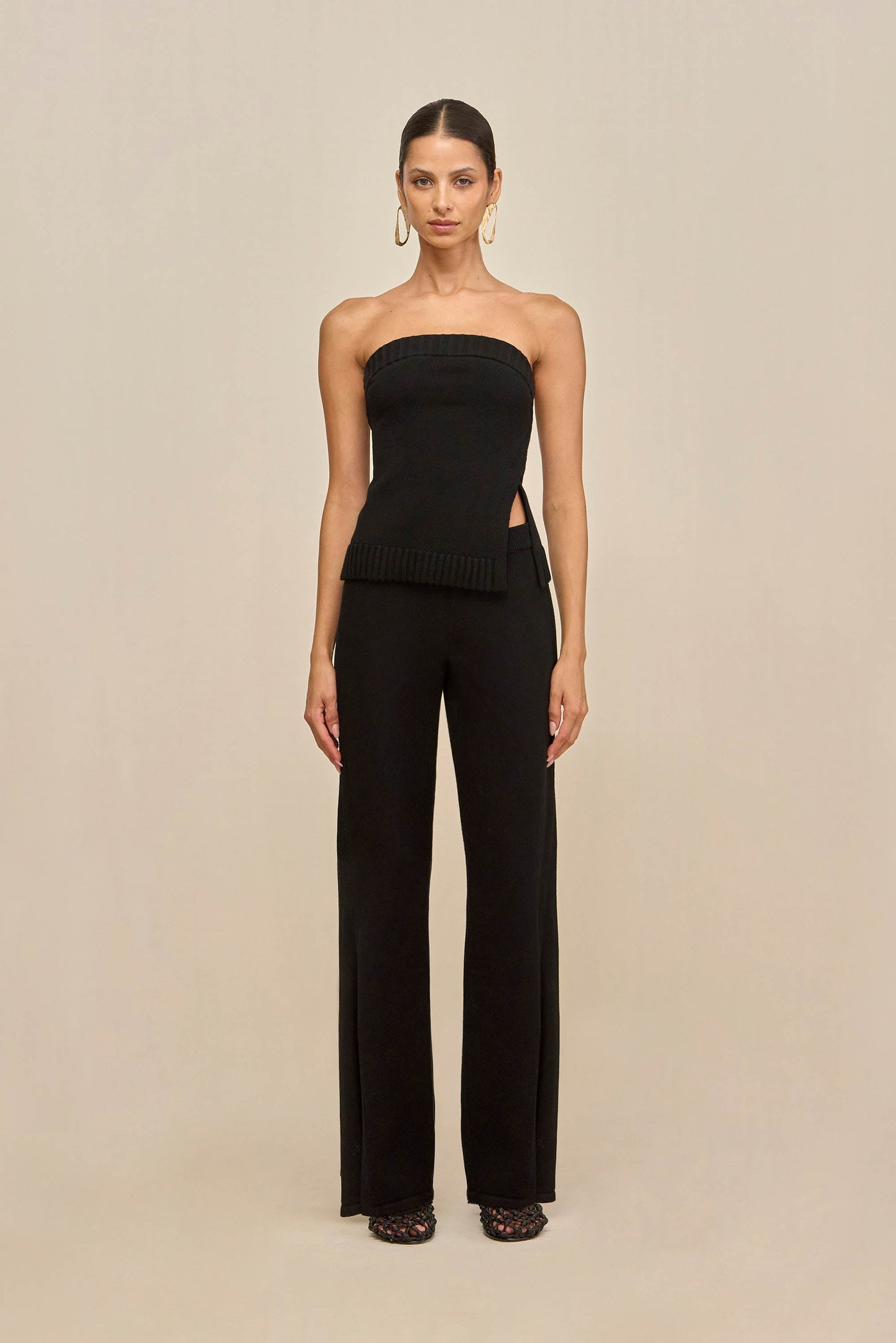 SHANE KNIT PANT - BLACK