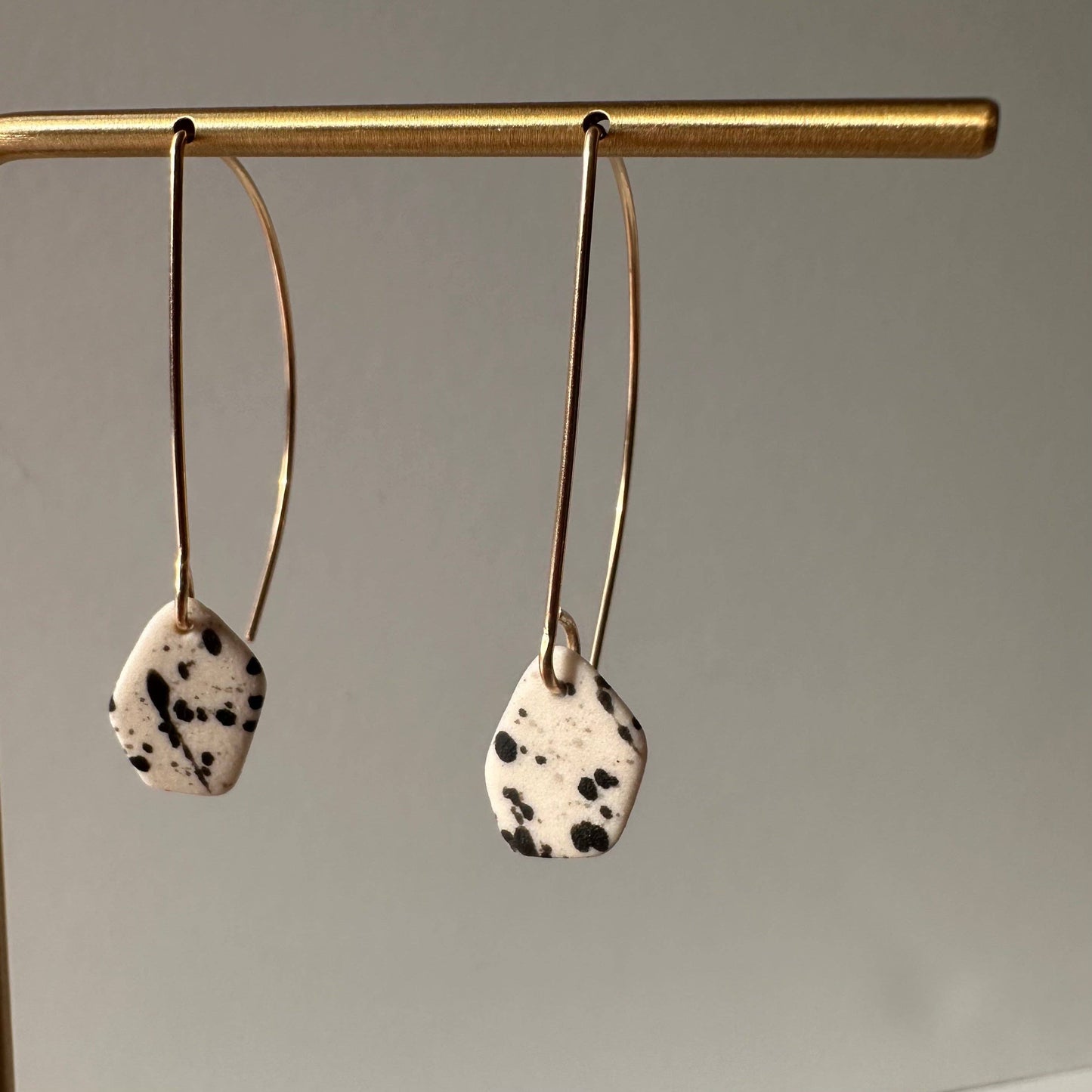 Geode dangle earring