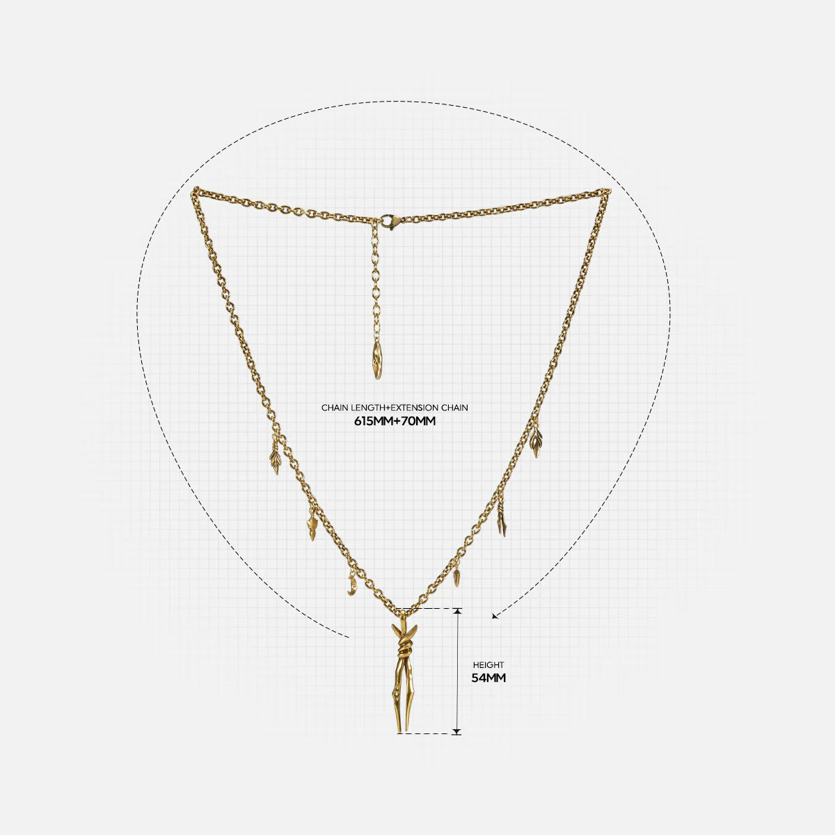 BOUND TWIN NECKLACE