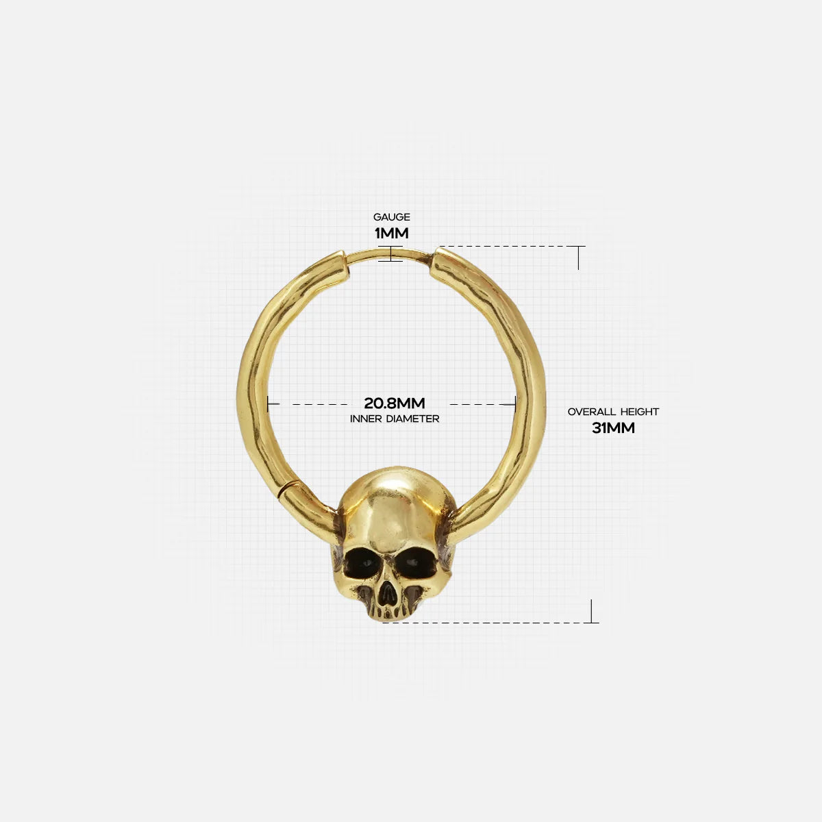 BRAVE SKULL EARRINGS