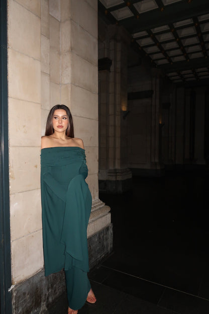 The Aleyna dress emerald green