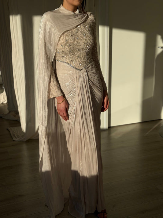 The Gül dress beige