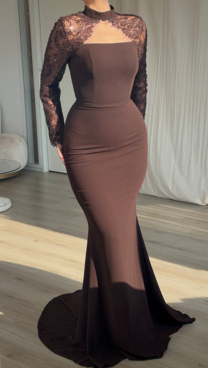The Laveya dress brown