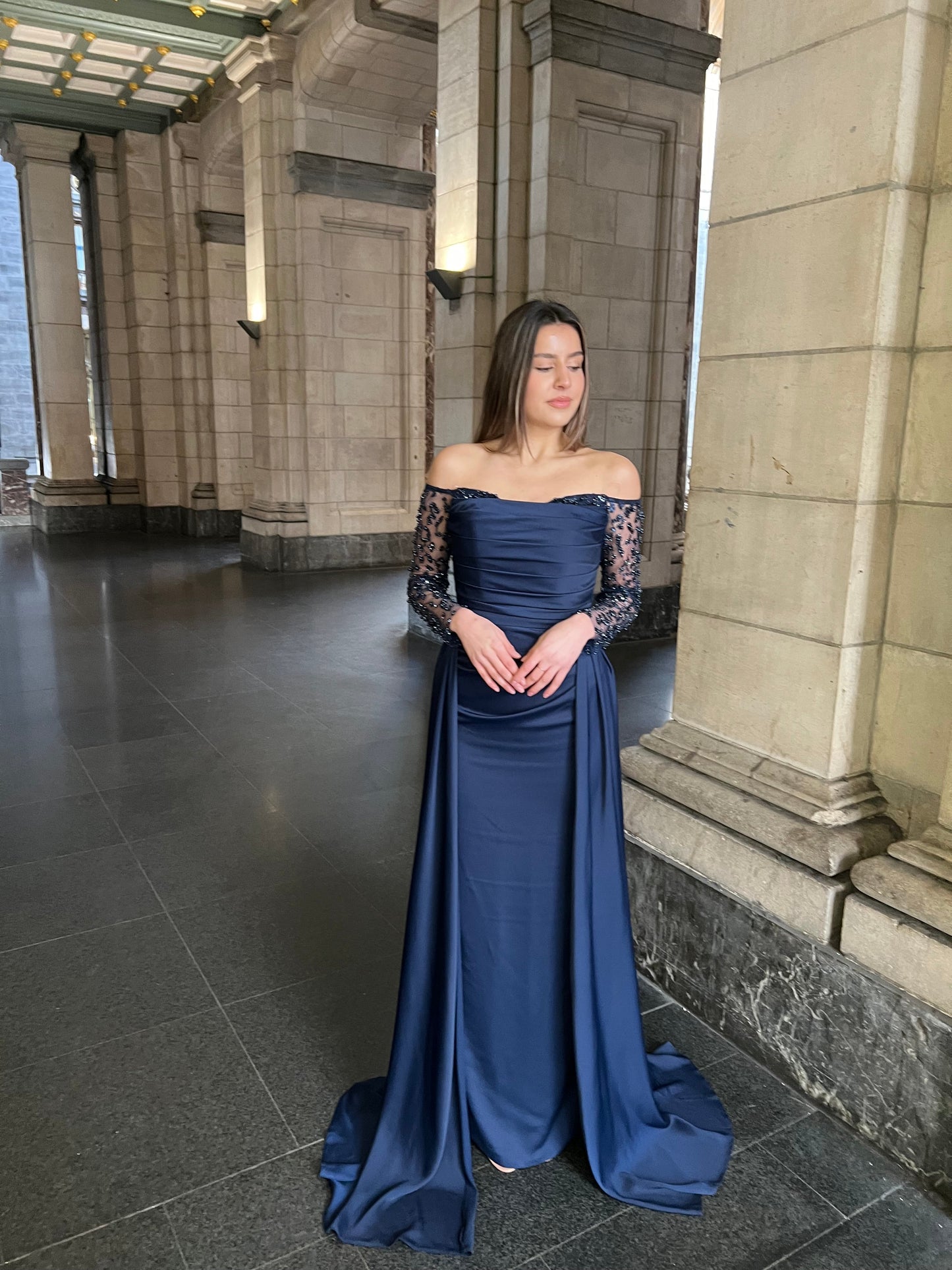 The Asiya dress blue