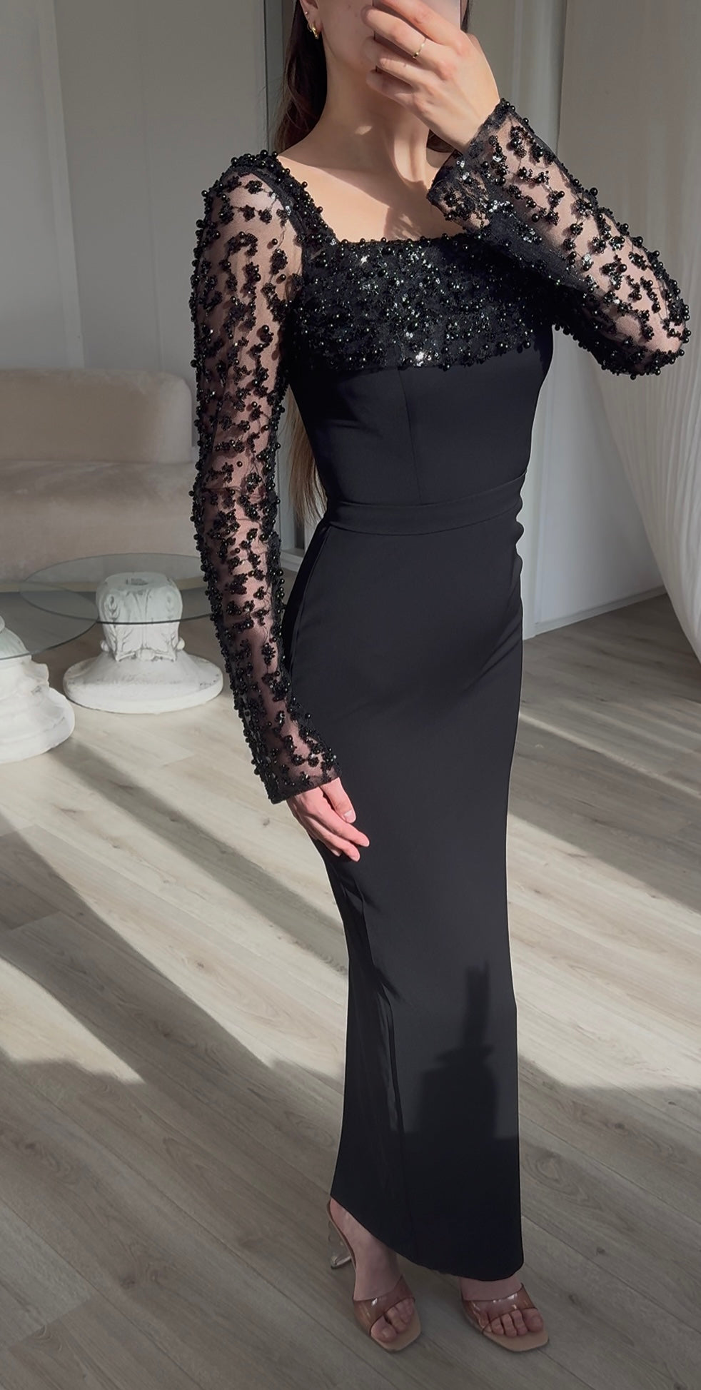The Zahira dress black