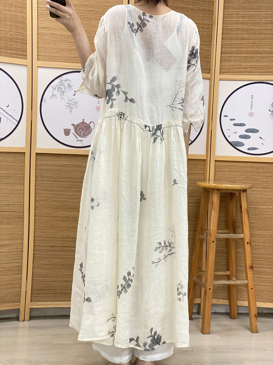 å¤§å°ºç¢¼å¥³æ¬¾å¾©å¤å¤å­£æ°æèè¤¶è§éº»é£èº«è£