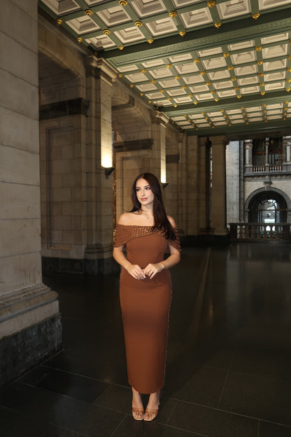 The Liva dress brown