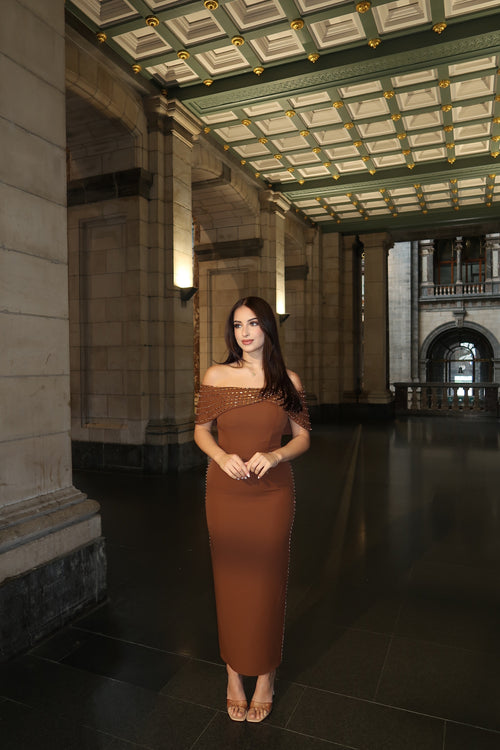 The Liva dress brown