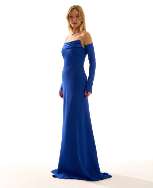 The Stella dress blue