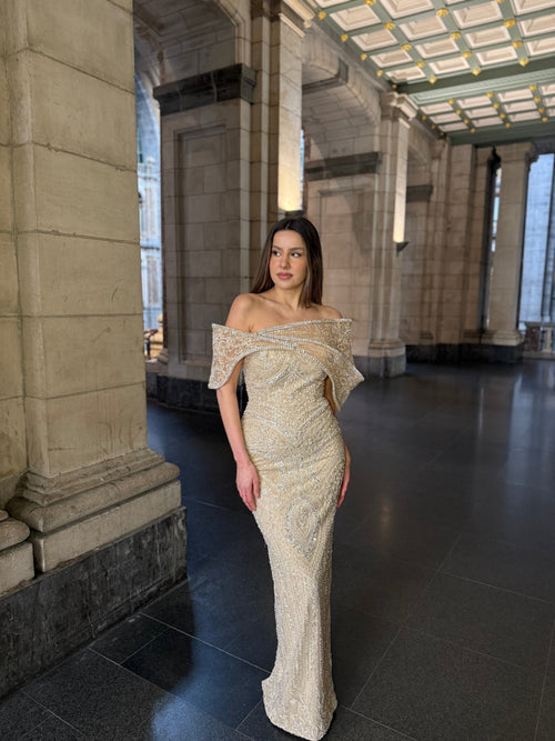 The Suela dress beige