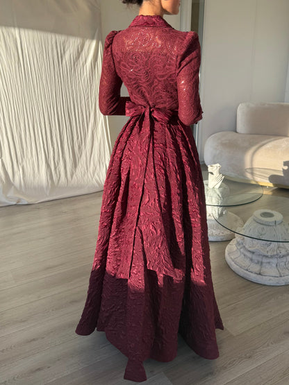 The Amore dress burgundy