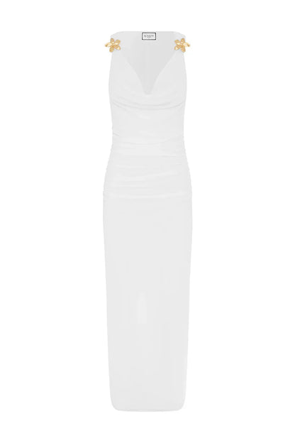 BALIN MIDI DRESS - WHITE