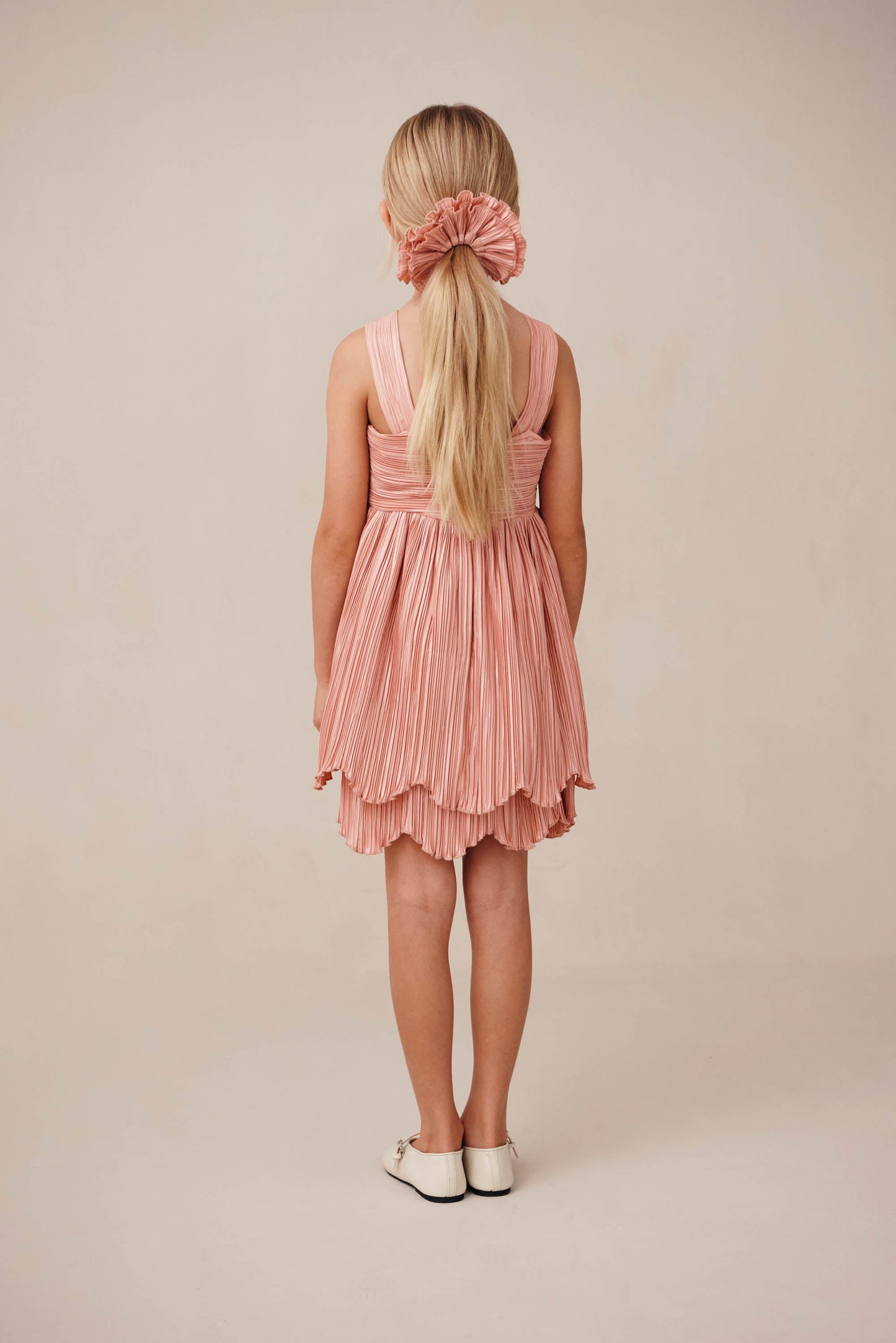 KIDS ROSALIE DRESS - PETAL PINK
