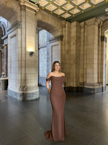 The Meyra dress brown