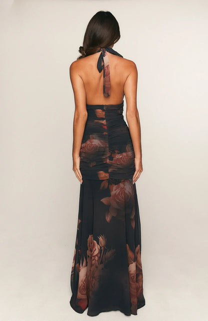Cherish The Thought Maxi Dress Midnight Silk