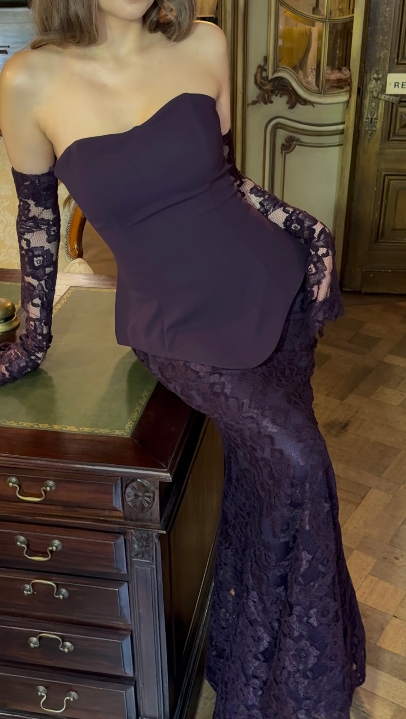 The Dema dress dark purple