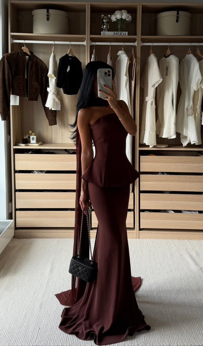 The Venora dress brown
