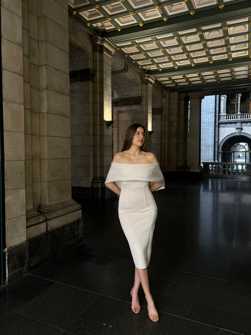 The Marielle dress beige