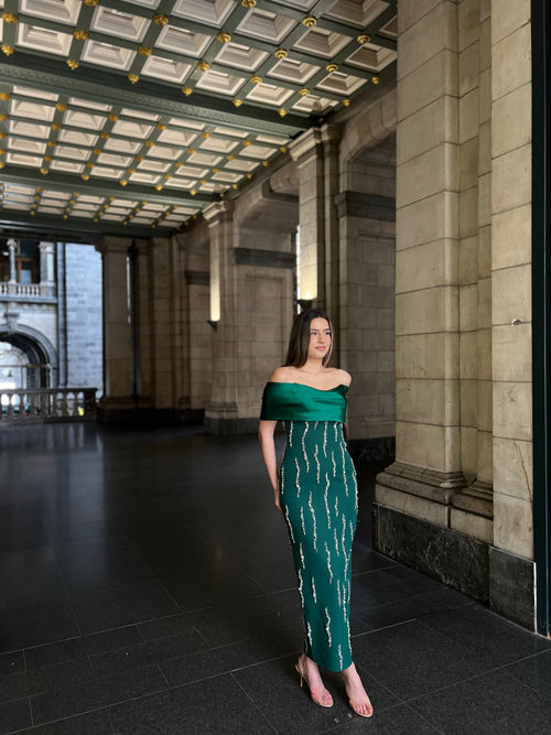 The Mersa dress green