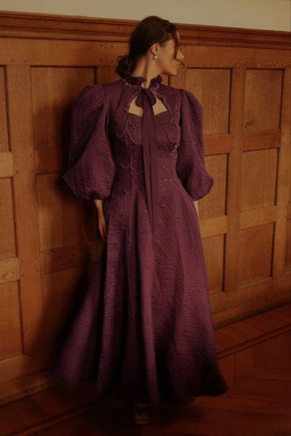 The Arabella dress plum