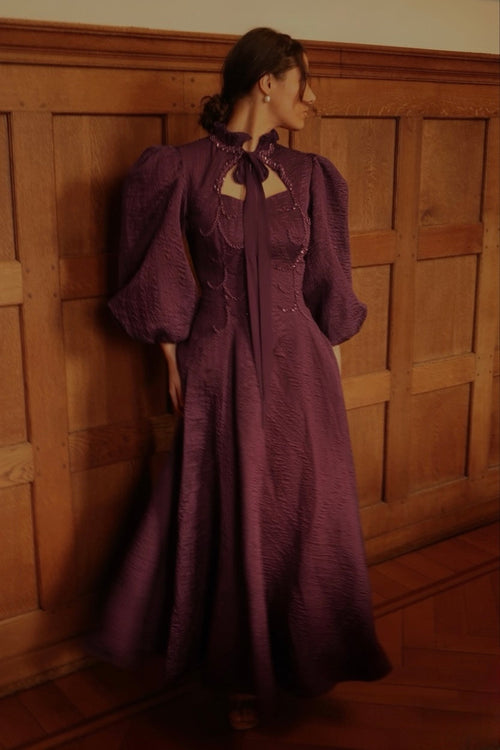 The Arabella dress plum