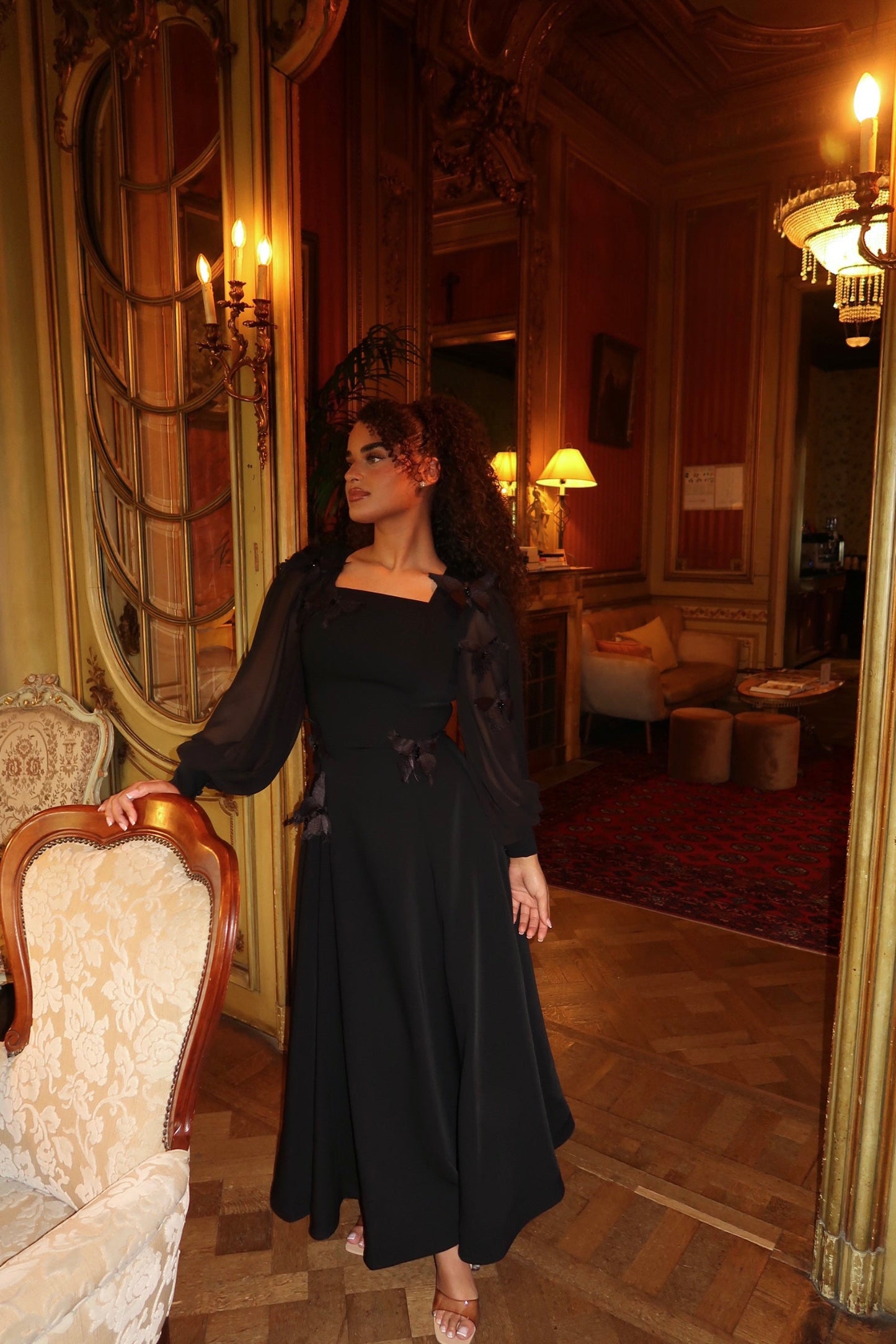 The Berna dress black