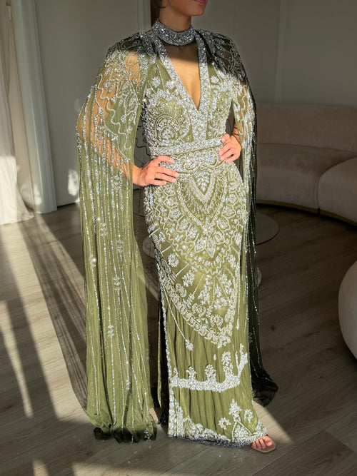 The Lale dress green