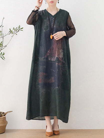 å¤§å°ºç¢¼å¯¬é¬å¤å­£æ¼å¸å¾©å¤é£èº«è£