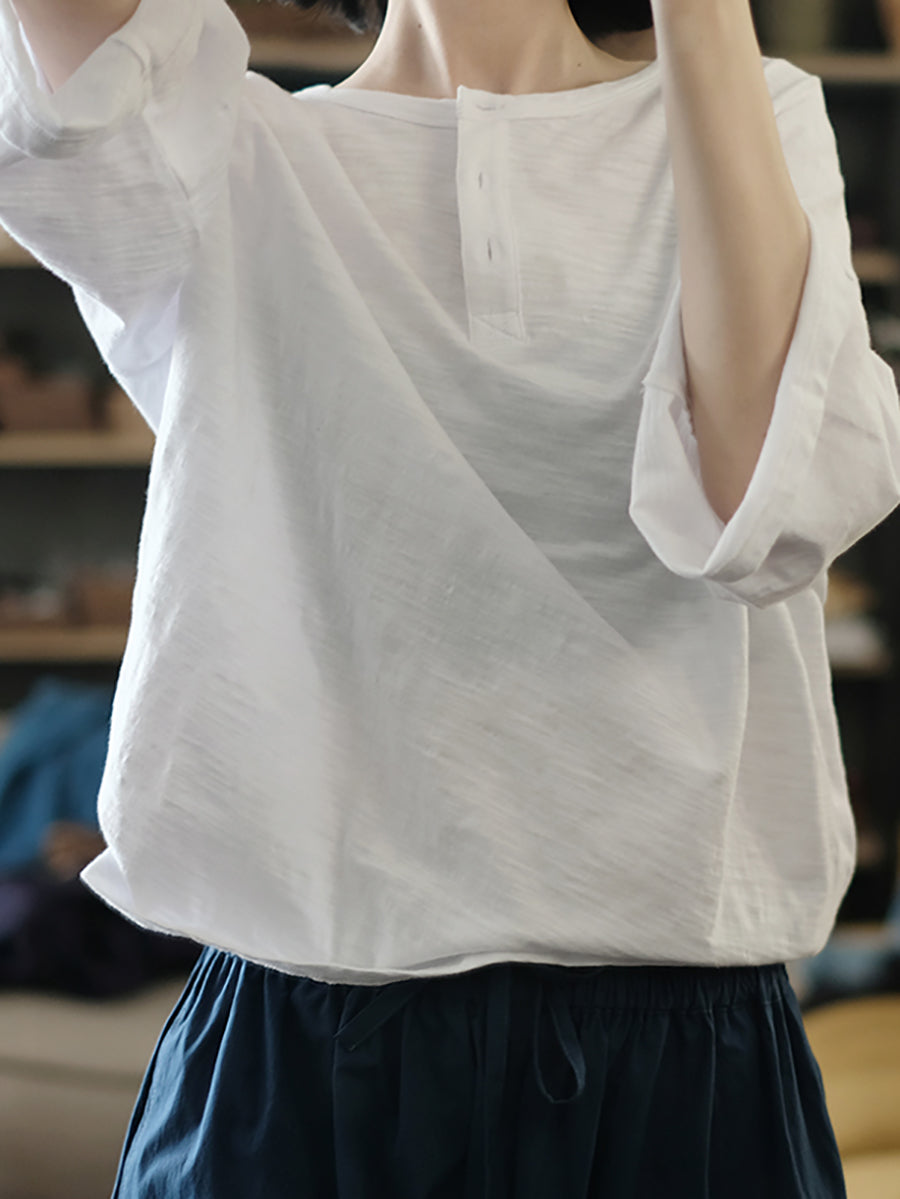 å¥³å£«å¤å­£ä¼éç´è²åé  100% ç´æ£è¥¯è¡«